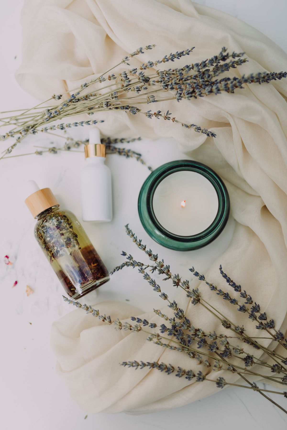Spa-style nail salon ambiance